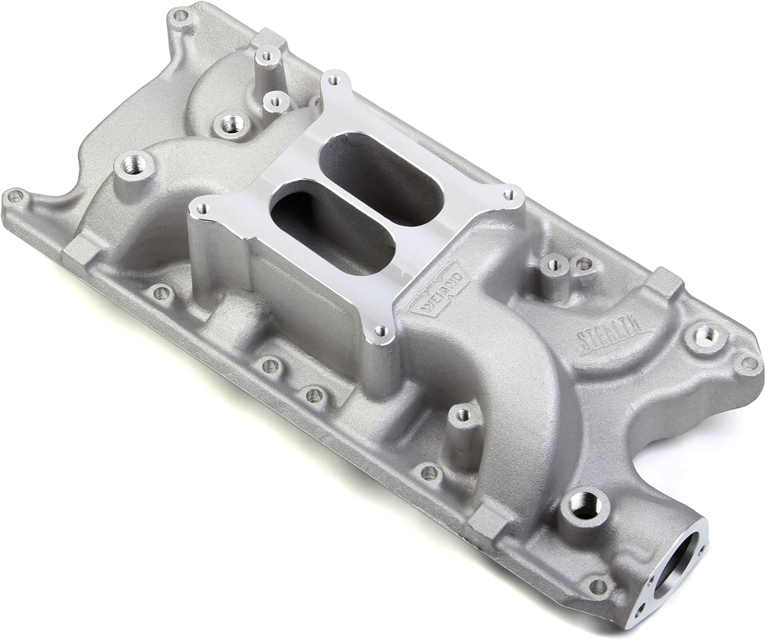 Weiand intake manifold and supercharger on a Chevy V8 engine
